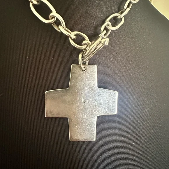Silpada Silver Cross Pendant Necklace - Picture 3 of 3